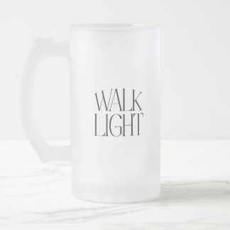 Mug en verre givré "Walk Light"