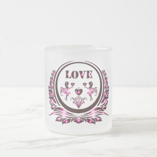 Mug en verre Heart Lover