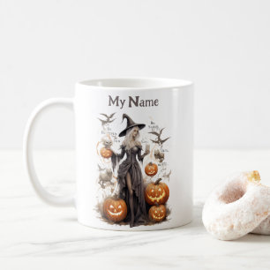 Mug Enchanted Girl in Wonderland : Halloween Witch Cup