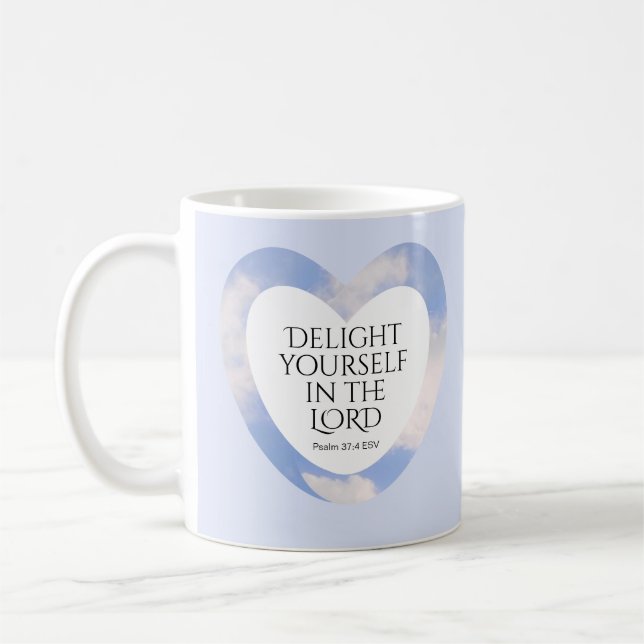 Mug Encouragement et application de la Bible Bleue Ver (Gauche)
