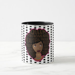 Mug Encourager les femmes noires, les Pois noirs et bl