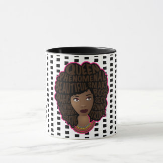 Mug Encourager les femmes noires, les Pois noirs et bl