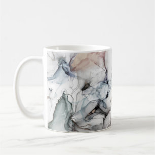 Mug Encre d'alcool Art. Zones délicates et noires. Clo