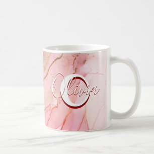 Mug Encre D'Alcool Fluide Rose Doux