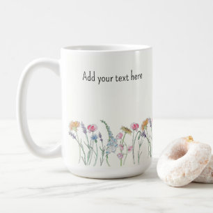 Mug encre personnalisée et aquarelle