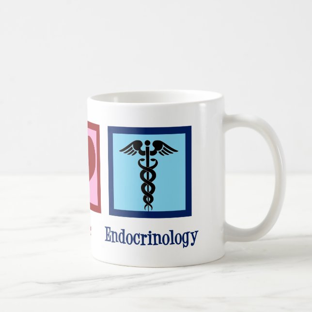Mug Endocrinologie de l'amour de la paix (Droite)