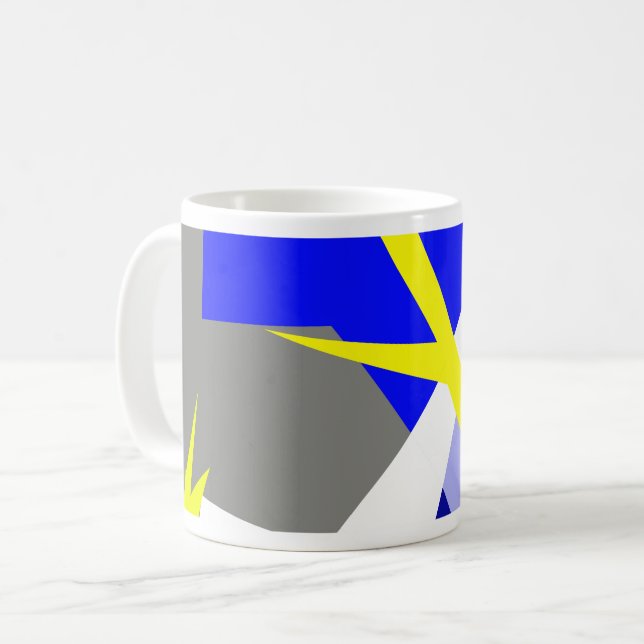 Mug Énergie d'art abstrait (Devant gauche)