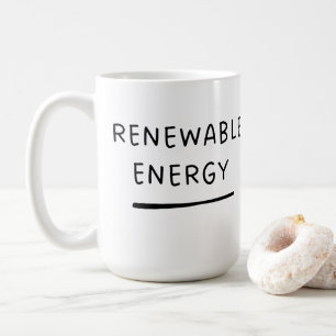 Mug Énergie renouvelable – Café écologique mignon et d