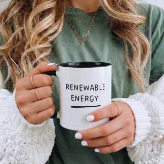 Mug Énergie renouvelable – Café écologique mignon et d