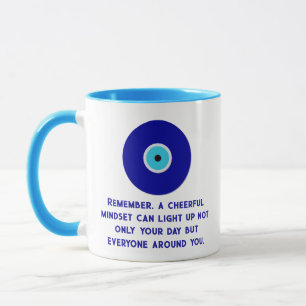 Mug Énergies positives pour les yeux bleus d'inspirati