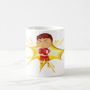 Mug Enfant boxeur en gants rouges et short