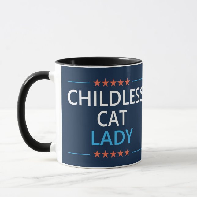 Mug Enfant Chat Lady 2024 Anti JD Vance (Gauche)