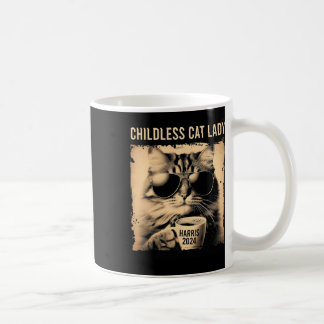 Mug Enfant Chat Lady Café Vintage Cat Kamala Harri
