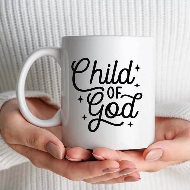 Mug Enfant chrétien de Dieu Bible Verse Custom (Créateur téléchargé)