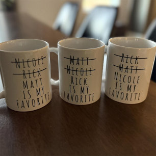 Mug Enfant préféré drôle, Mug Papa personnalisé