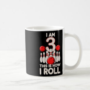 Mug Enfants 3 ans Vieux Bowling Party 3e anniversaire