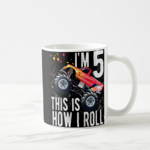 Mug Enfants 5 ans 5e anniversaire Garçon Monster Camio
