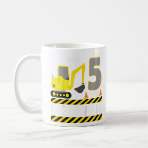Mug Enfants 5 ans Garçon 5 ans 5e anniversaire Constru