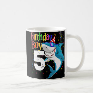 Mug Enfants 5Anniversaire Garçon requin Jaw-Quelques c