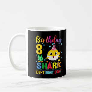 Mug Enfants Bébé Petit Requin 8 Anniversaire Garçon Fi