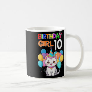 Mug Enfants Chat Anniversaire 10 Anniversaire Filles 1