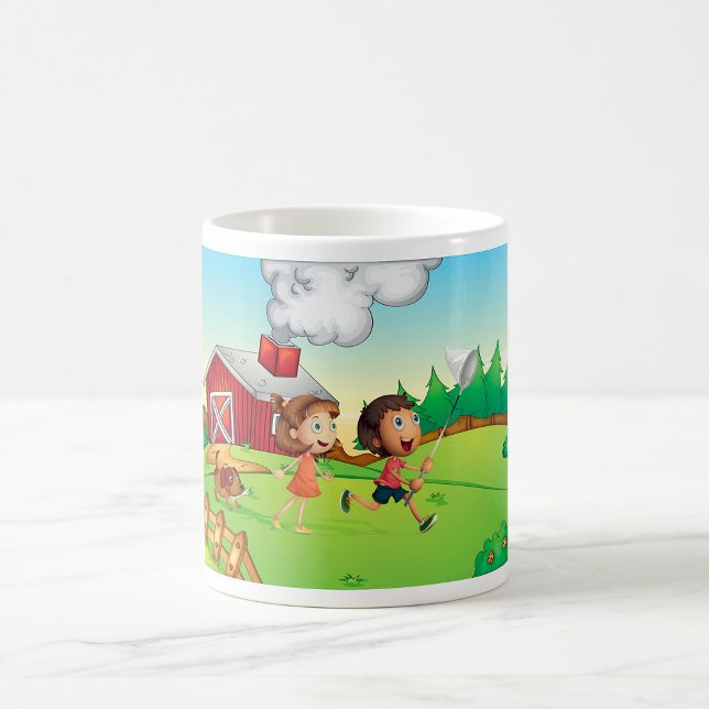 Mug Enfants Dans Une Ferme (Créateur téléchargé)