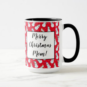 Mug Enfants de Noël Chouette Bonhomme de neige avec ch