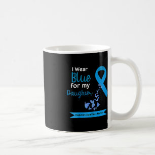 Mug Enfants Je Porte Du Bleu Pour Ma Fille Diabète Lau