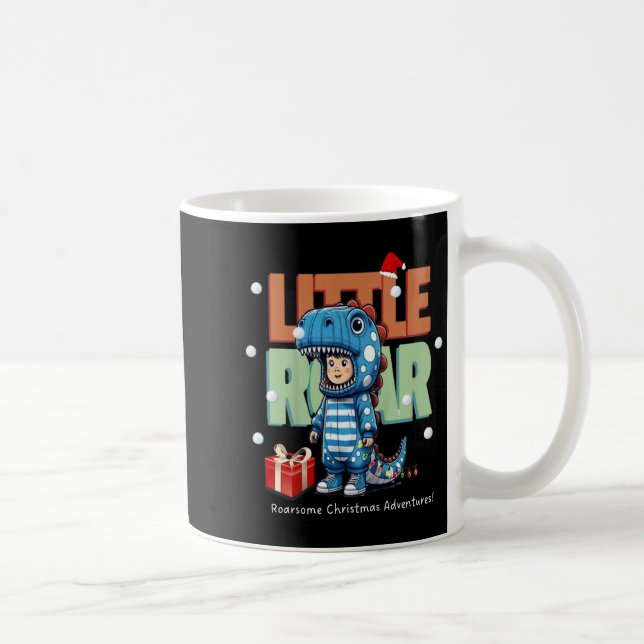 Mug Enfants Noël Roar Dinosaur Enfants garçons Noël Ca (Droite)