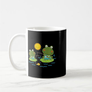 Mug Enfants pêchant des grenouilles joli pêcheur