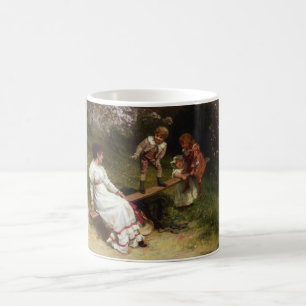 Mug Enfants sur une balançoire à bascule (de Frederick