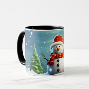 Mug Enfants très heureux Enfants Hiver Snowman