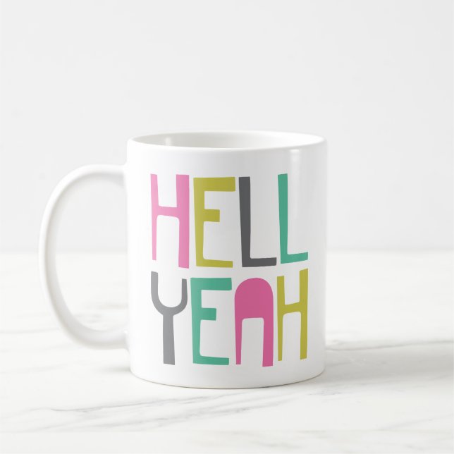 Mug Enfer coloré Oui (Gauche)