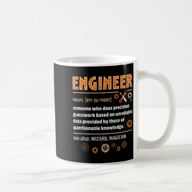 Mug Engineer Definition Funny Engineering Nerdy Scienc (Droite)