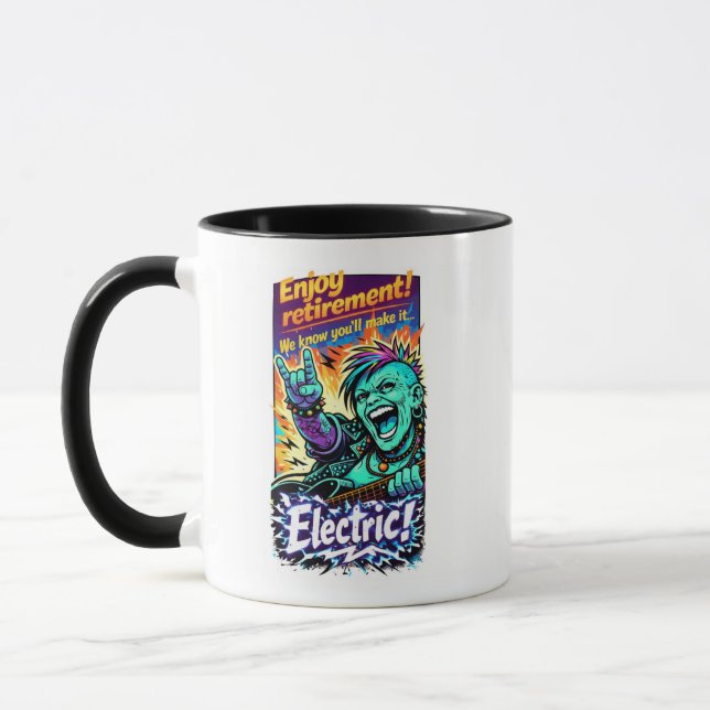 Mug Enjoy Electric retirement! (Gauche)