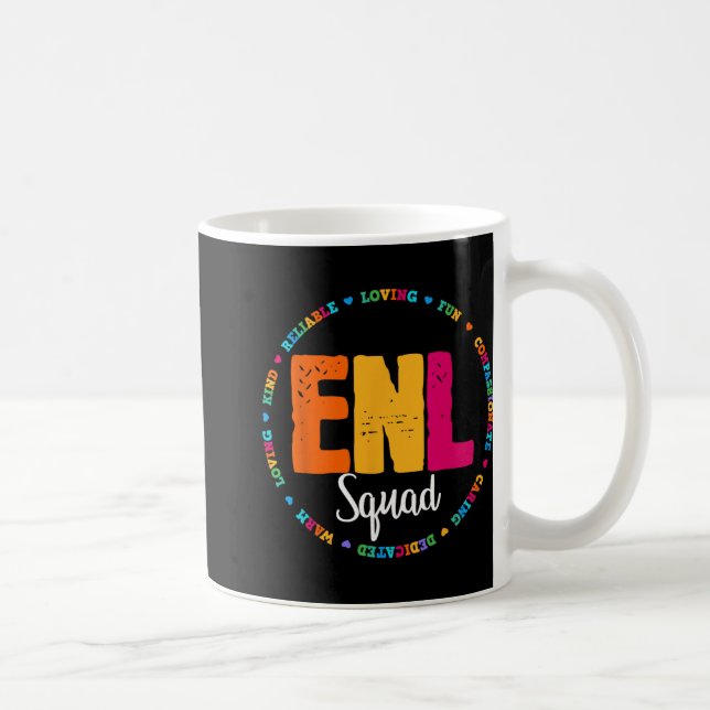 Mug Enl Squad Teacher English New Language Squad Team  (Droite)