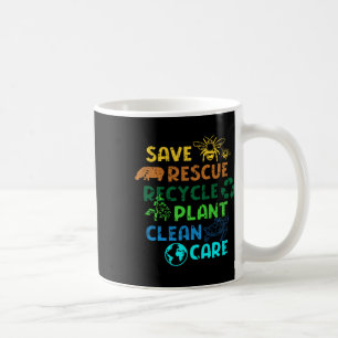 Mug Enregistrer Secourir Recycler Planète Changement c