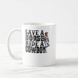Mug Enregistrer une balade à cheval un cowboy T-shirt