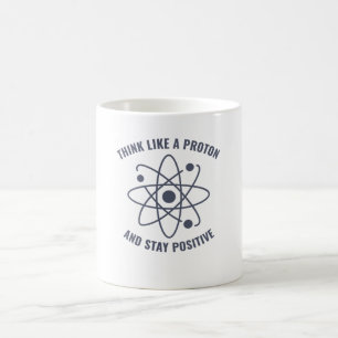 Mug Enseignant amusant en physique Pense comme un prot