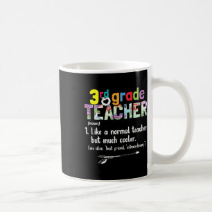 Mug Enseignant de 3e année Retour à l'école Cadeau de