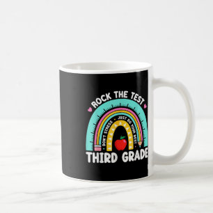Mug Enseignant de 3e année Rock Le jour de l'examen Tr