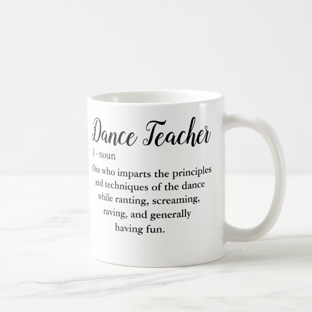 Mug Enseignant de la danse (Droite)