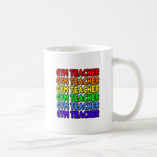 Mug Enseignant de la gym Rainbow