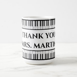 Mug Enseignant de la musique Merci