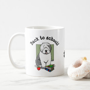 Mug Enseignant de l'école Vieux chien de mouton anglai