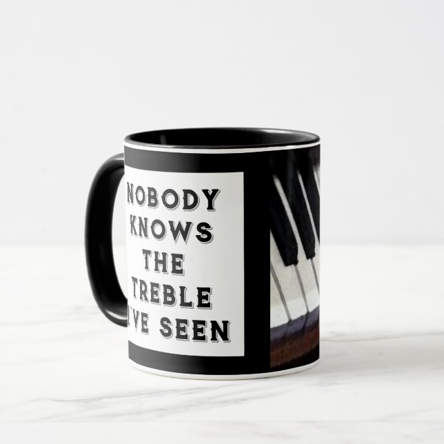 Mug Enseignant de musique drôle (Devant gauche)