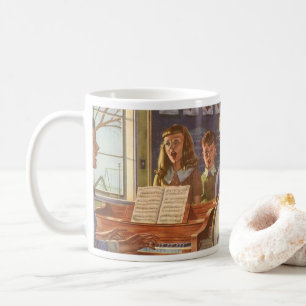 Mug Enseignant de musique vintage Enseigner aux élèves