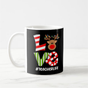 Mug Enseignant de Noël Aimer Reindeer Joyeux Noël Cade