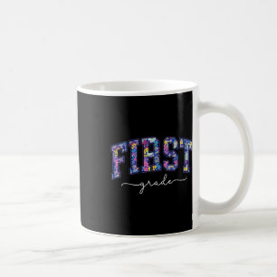Mug Enseignant de première année florale Élève Premier