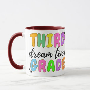 Mug Enseignant De Troisième Année, Retour À L'École, É
